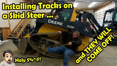 how to put tracks back on a avs skid steer|john deere skid steer tracking.